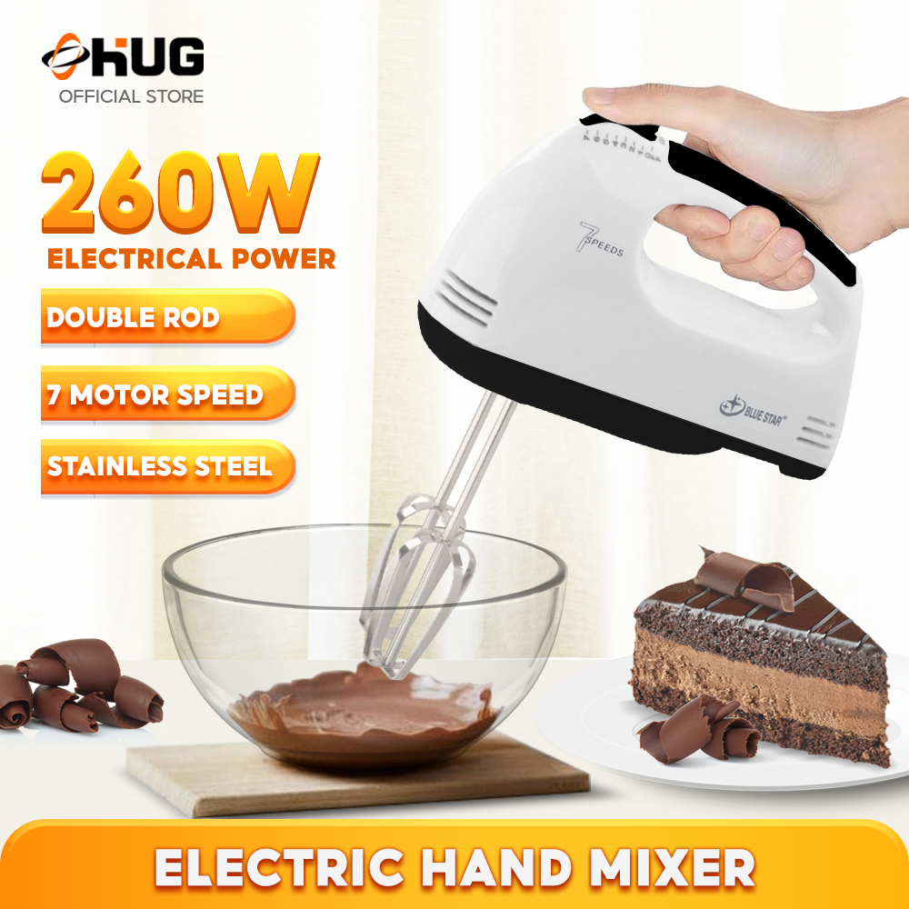 High Speed Ultra Power Hand Mixer Dough Kneader Food Mixer Double Rod