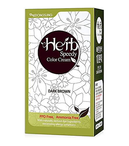 Herb Speedy PPD Free Hair Dye, Ammonia Free Hair Color Dark Brown Contains  Sun Protection Odorless No more Eye and/or Scalp Irritations From Coloring  For Sensitive Scalp | Lazada PH