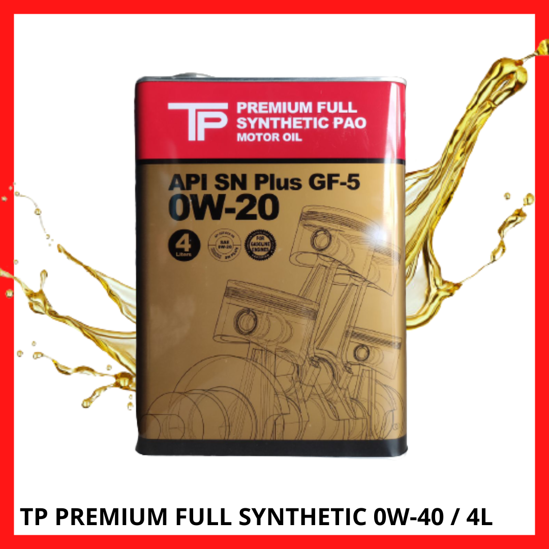 TP 0W20 PREMIUM FULL SYNTHETIC PAO MOTOR OIL (4LITERS) Lazada PH