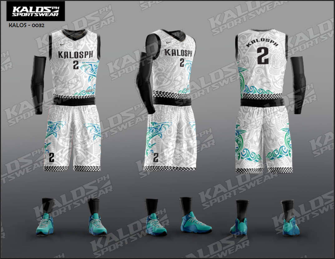 032 SEAFARER MARINE SEAMAN DESIGN BASKETBALL JERSEY SET SANDO AND SHORT