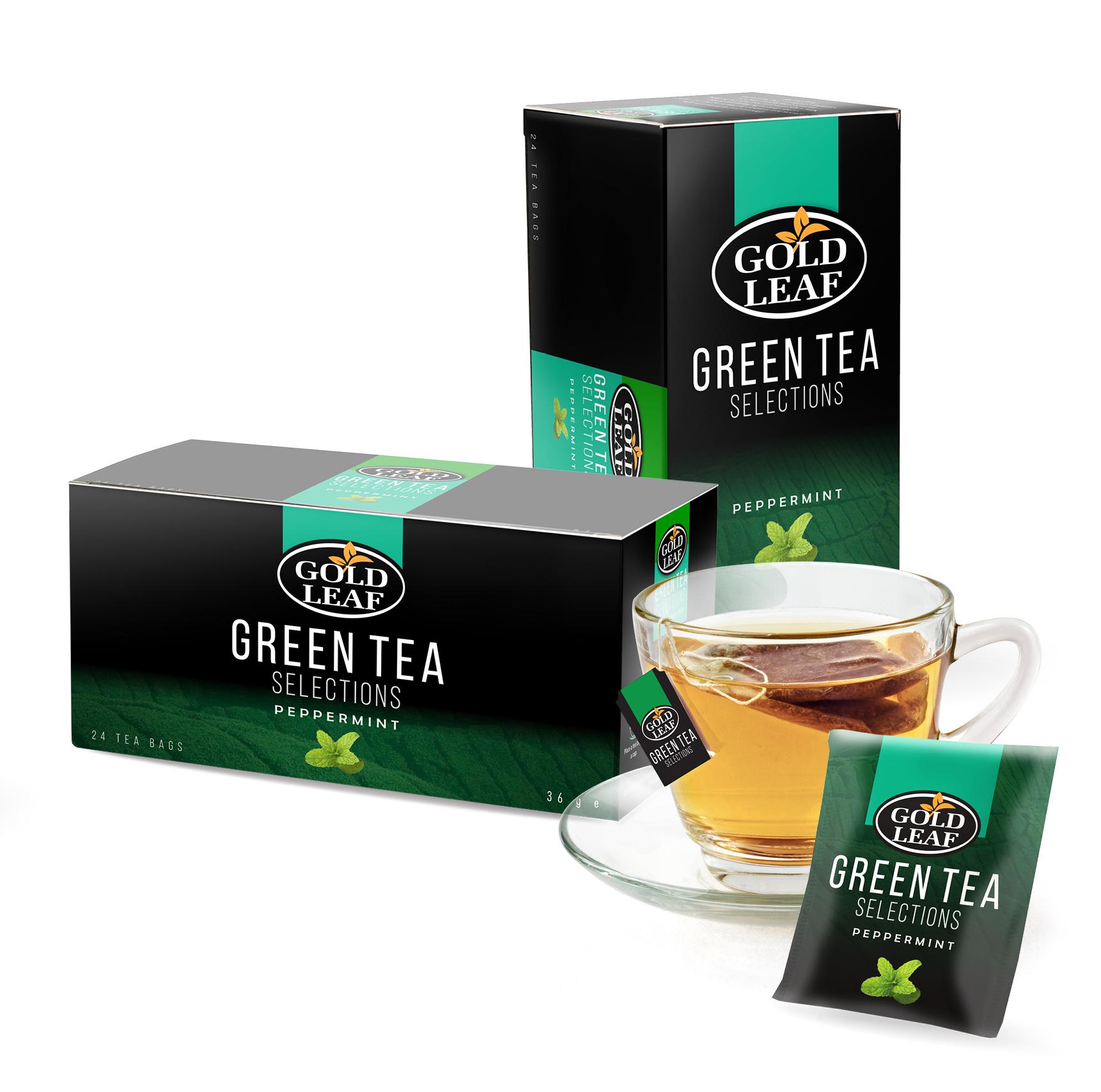 Gold Leaf Green Tea Selections: Peppermint Tea 24s | Lazada PH