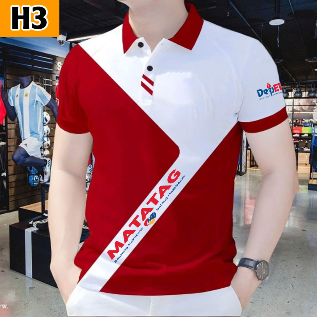 Deped Matatag Polo Uniform Full Sublimation Polo Shirts For Men Teacher