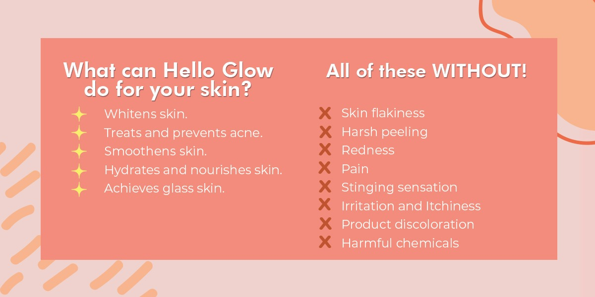 hello glow whitening cream