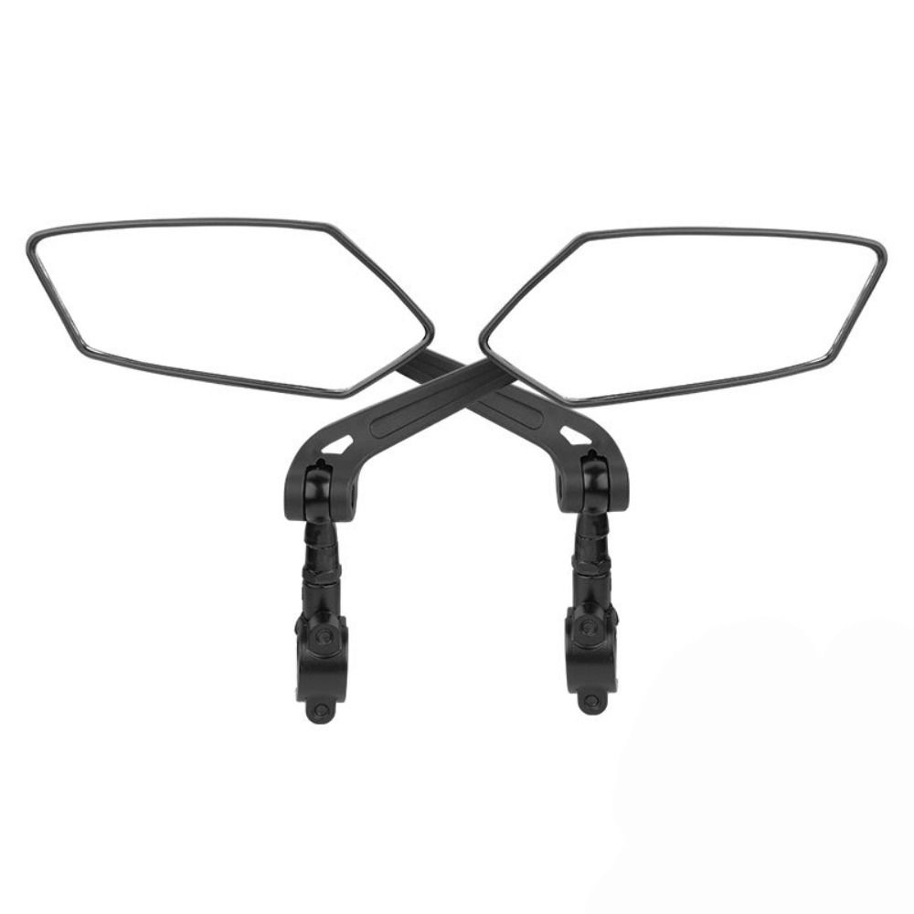 GS 2pcs Bền Có thể điều chỉnh Phạm vi rộng cho xe đạp Phụ kiện E xe đạp gương Gương Xe Đạp Đèn Chiếu Hậu tay lái Gương chiếu hậu xe máy