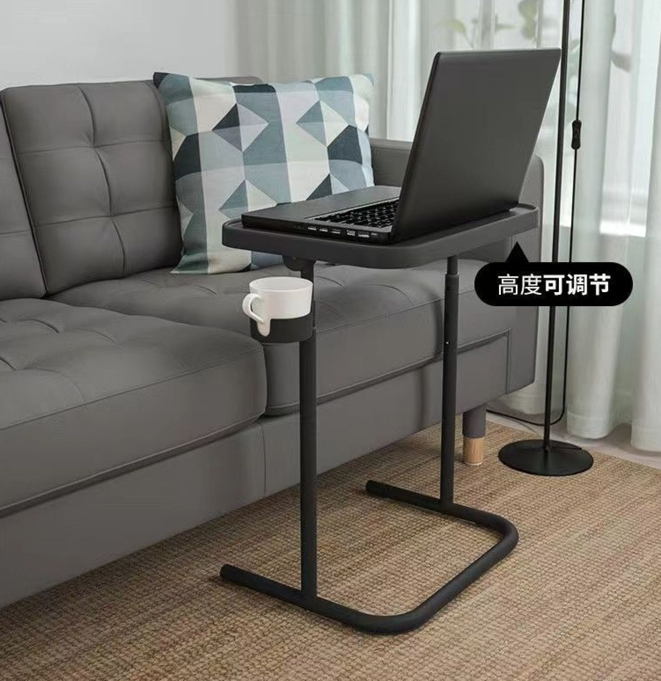 Minimalist Liftable Foldable Laptop Table With cup holder Home ...