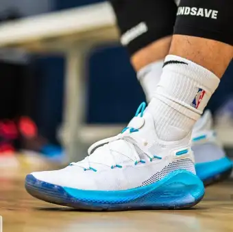 curry 6 white and blue