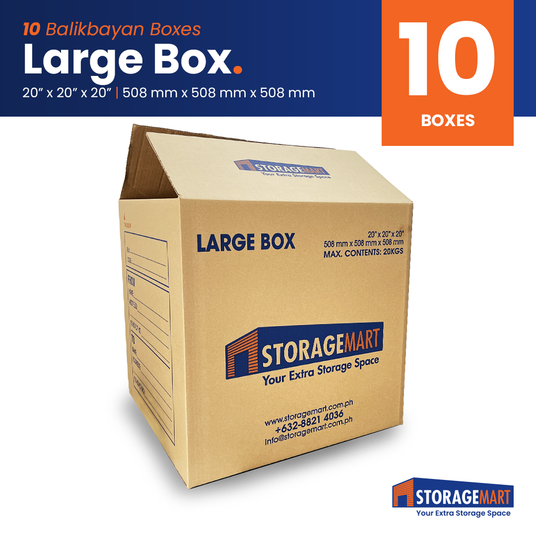 StorageMart Balikbayan Box 20x20x20 (10pcs) Lazada PH
