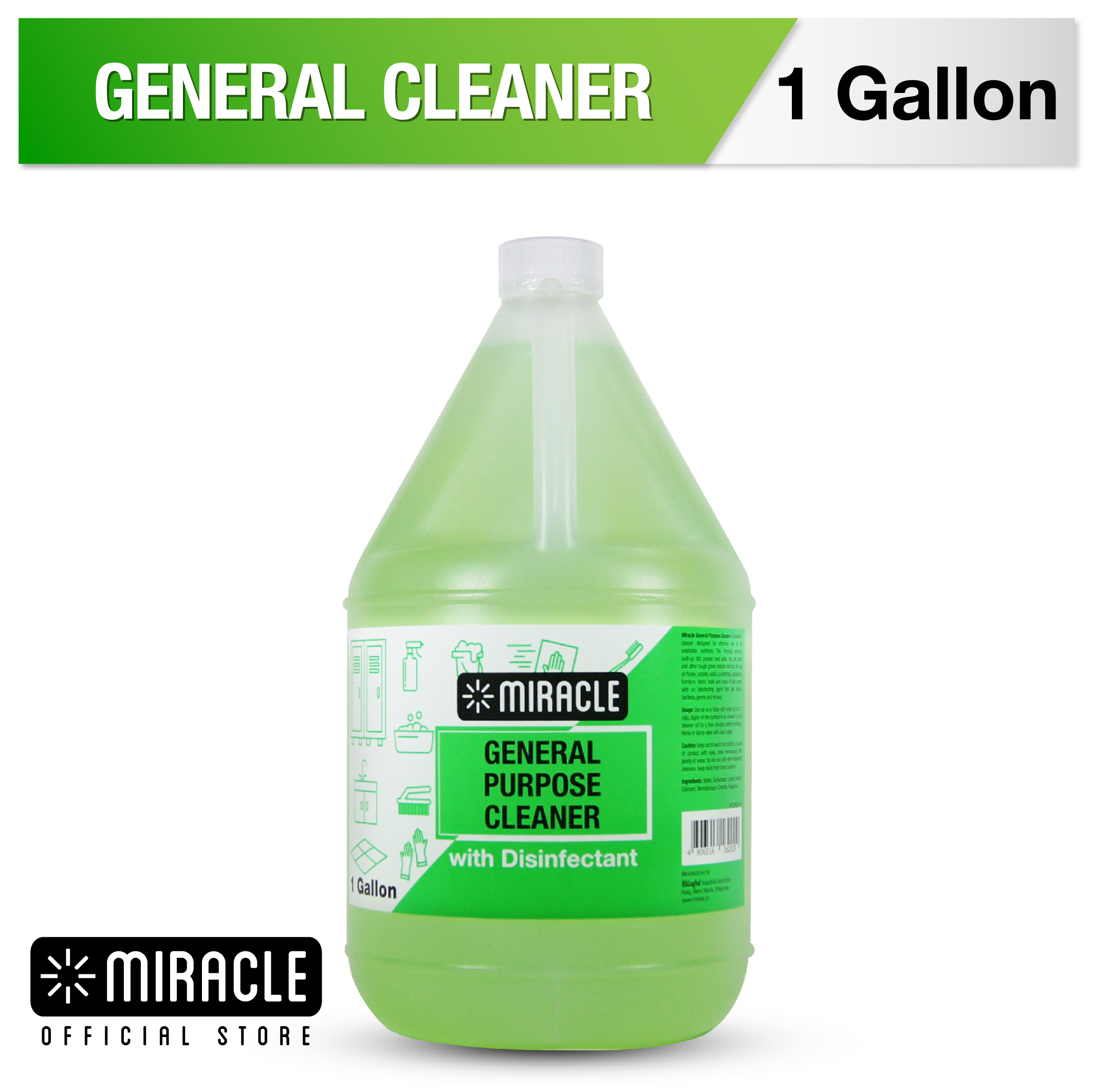 Miracle General Purpose Cleaner with Disinfectant 1 Gallon Lazada PH