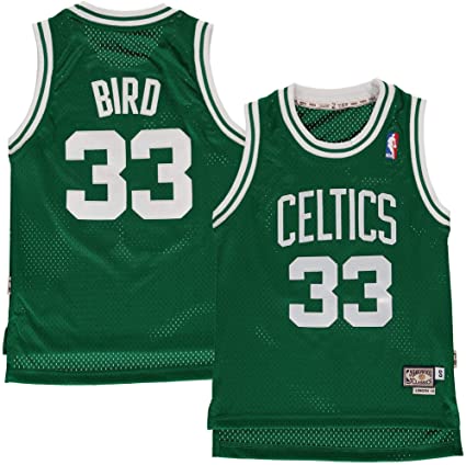 Men's Mitchell & Ness Larry Bird Kelly Green/Black Boston Celtics