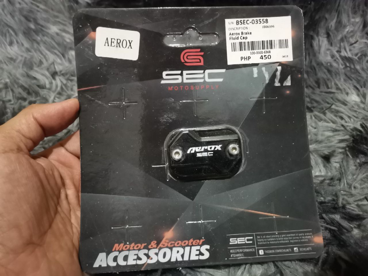 ORIGINAL SEC AEROX V1 BRAKE FLUID CAP ALLOY BIG SALE Lazada PH