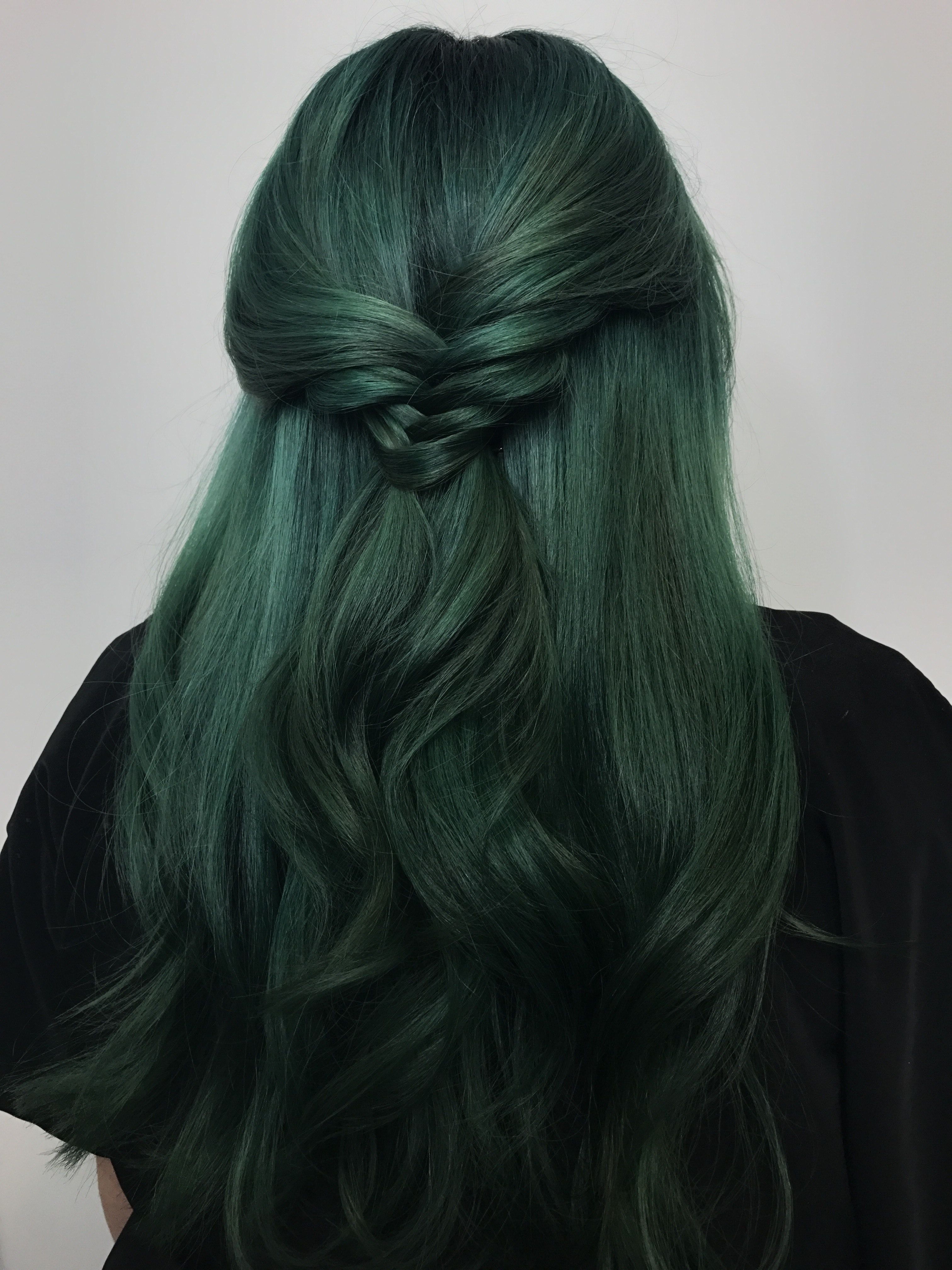 Dark green Emerald Hair Coloring Permanent Hair Color  Matt Fashion Hair  Color | Lazada PH