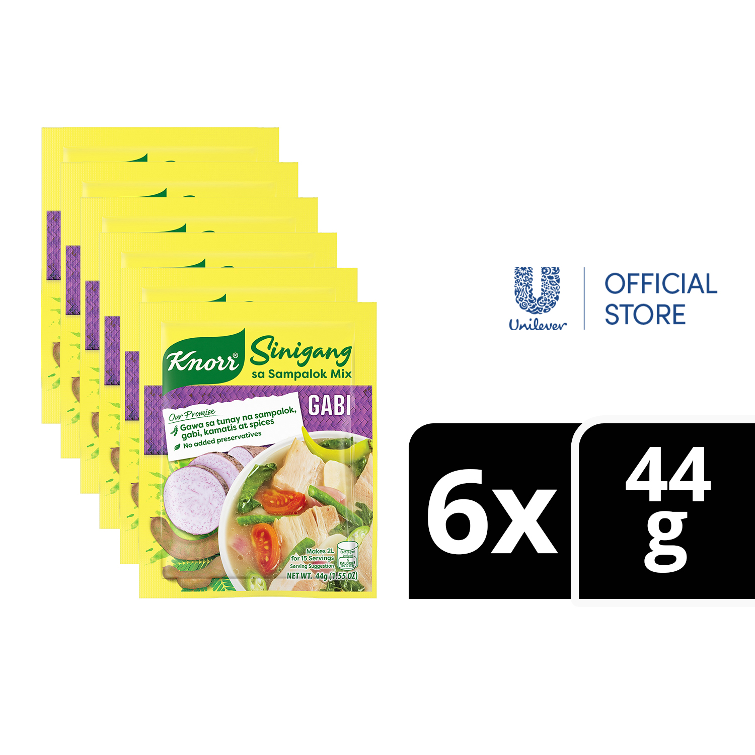 BUNDLE OF 6] Knorr Sinigang sa Sampalok Mix with Gabi 44g - Lazada