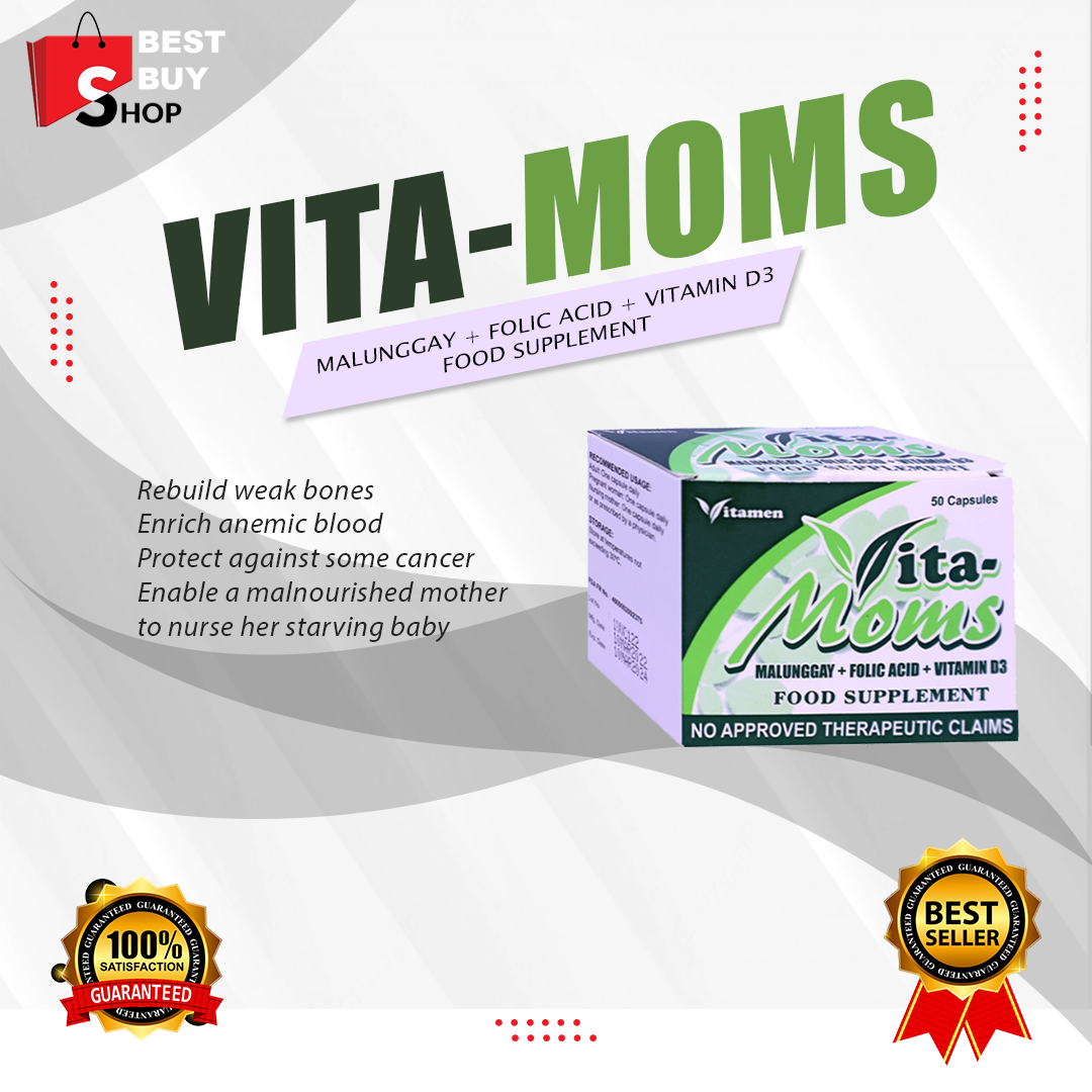 VITA MOMS MALUNGGAY FOOD SUPPLEMENTS ON HAND AUTHENTIC 100 CAPSULES