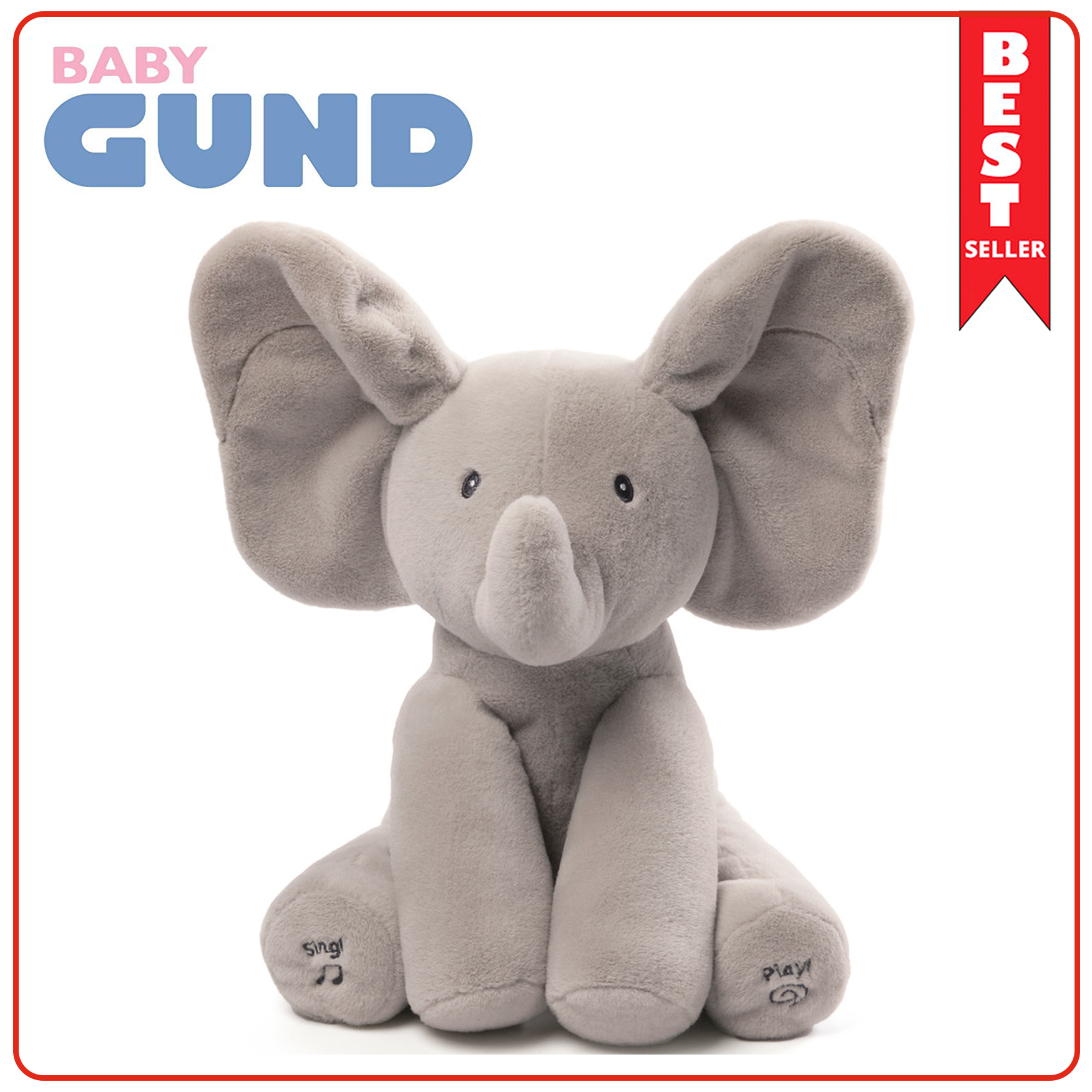 gund baby animated flappy the elephant plush toy