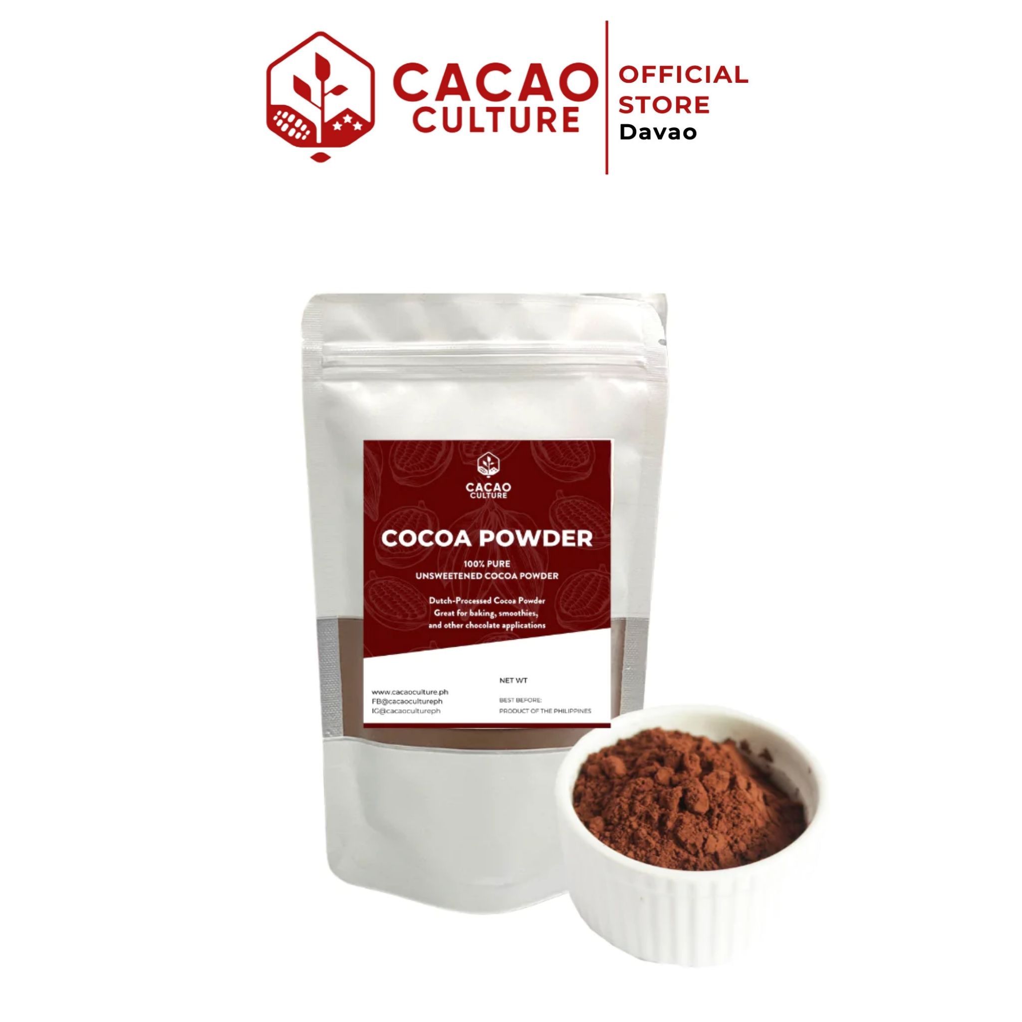 Cacao Culture - Cocoa Powder (Pure, Unsweetened) - 100g - Alkalized ...