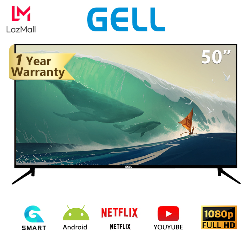 (Free Bracket)GELL smart tv 43inches & 50 inch Smart tv flat screen