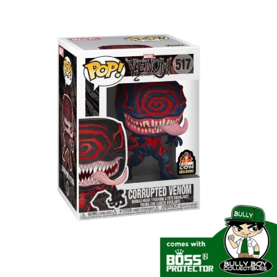 Funko POP! Marvel - Corrupted Venom 517 (LA Comic Con Exclusive) With Boss Protector