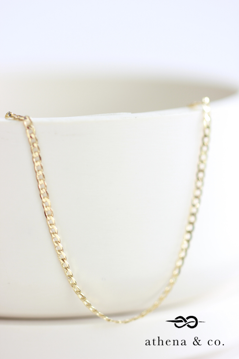 Athena \u0026 Co. 18k Gold Plated Teri Chain 