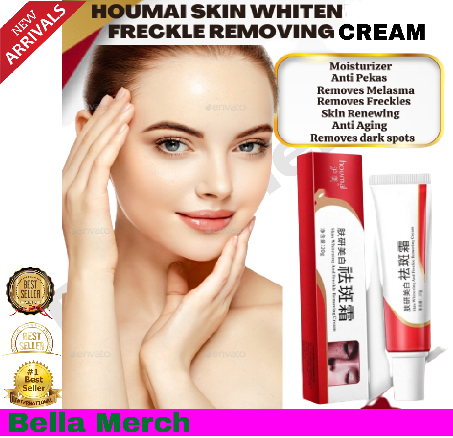 Effective Melasma Cream Pekas Remover Skin Whitening Moisturizer Anti