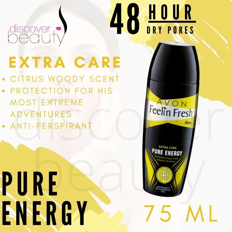 AVON FEELIN FRESH Extra Care PURE ENERGY Anti-Perspirant Roll-On