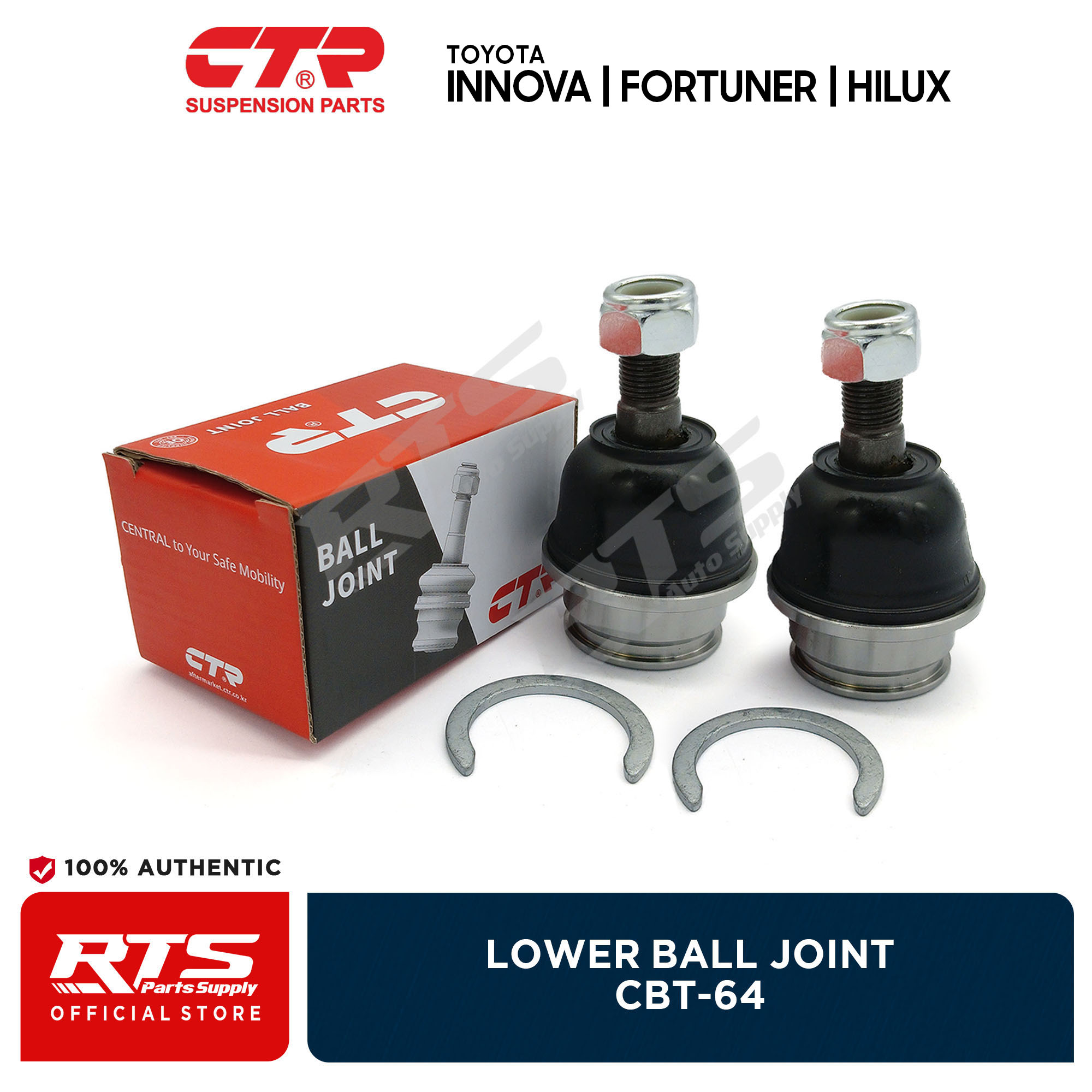 CTR 2PCS Lower Ball Joint for Toyota Innova / Fortuner / Hilux CBT 