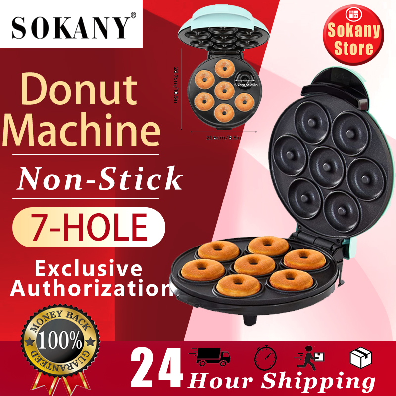 1200W Mini Donut Maker Machine for Kid-Friendly Breakfast, Snacks & More