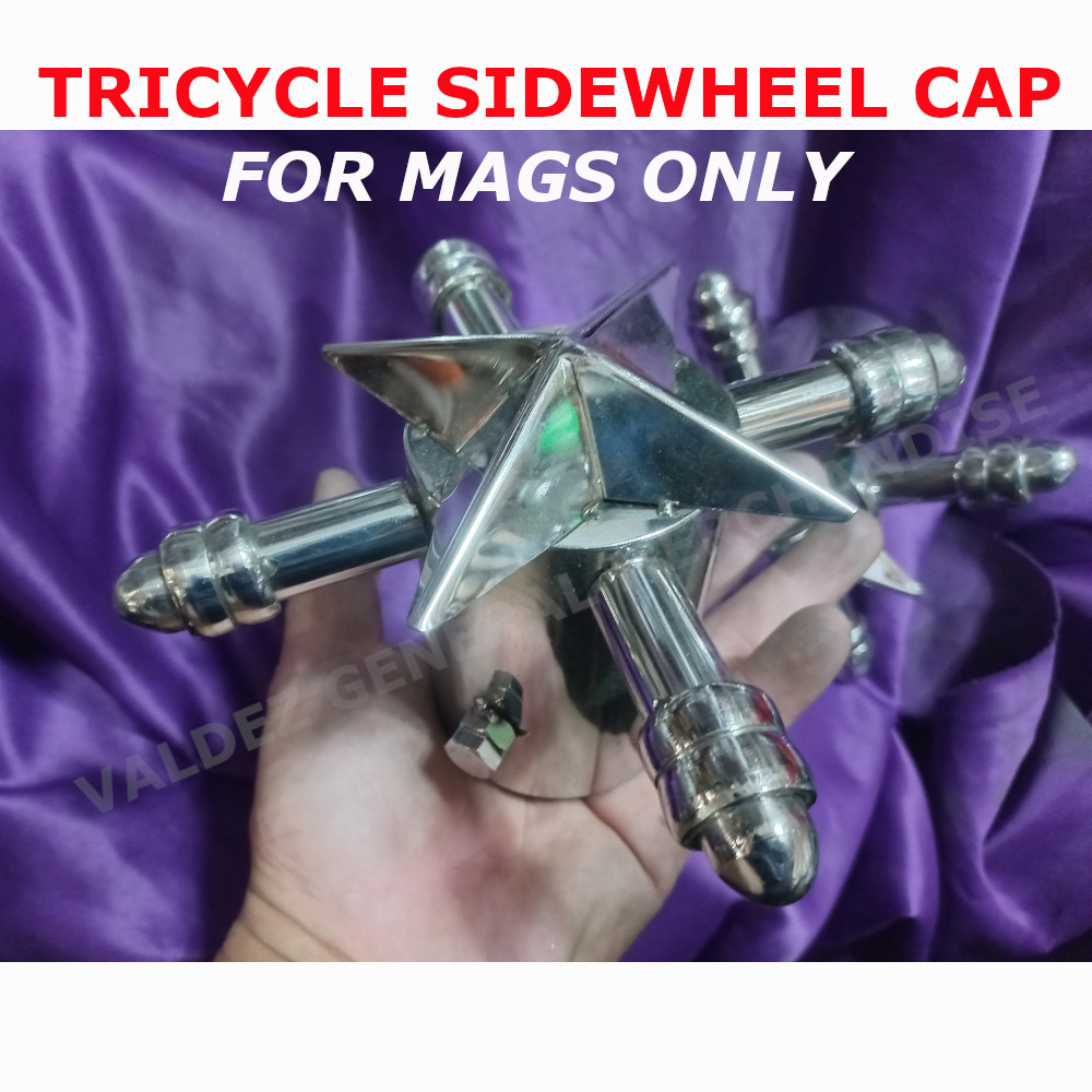 Tricycle Stainless Sidewheel Cap, STAR WITH STICK Syle Lazada PH