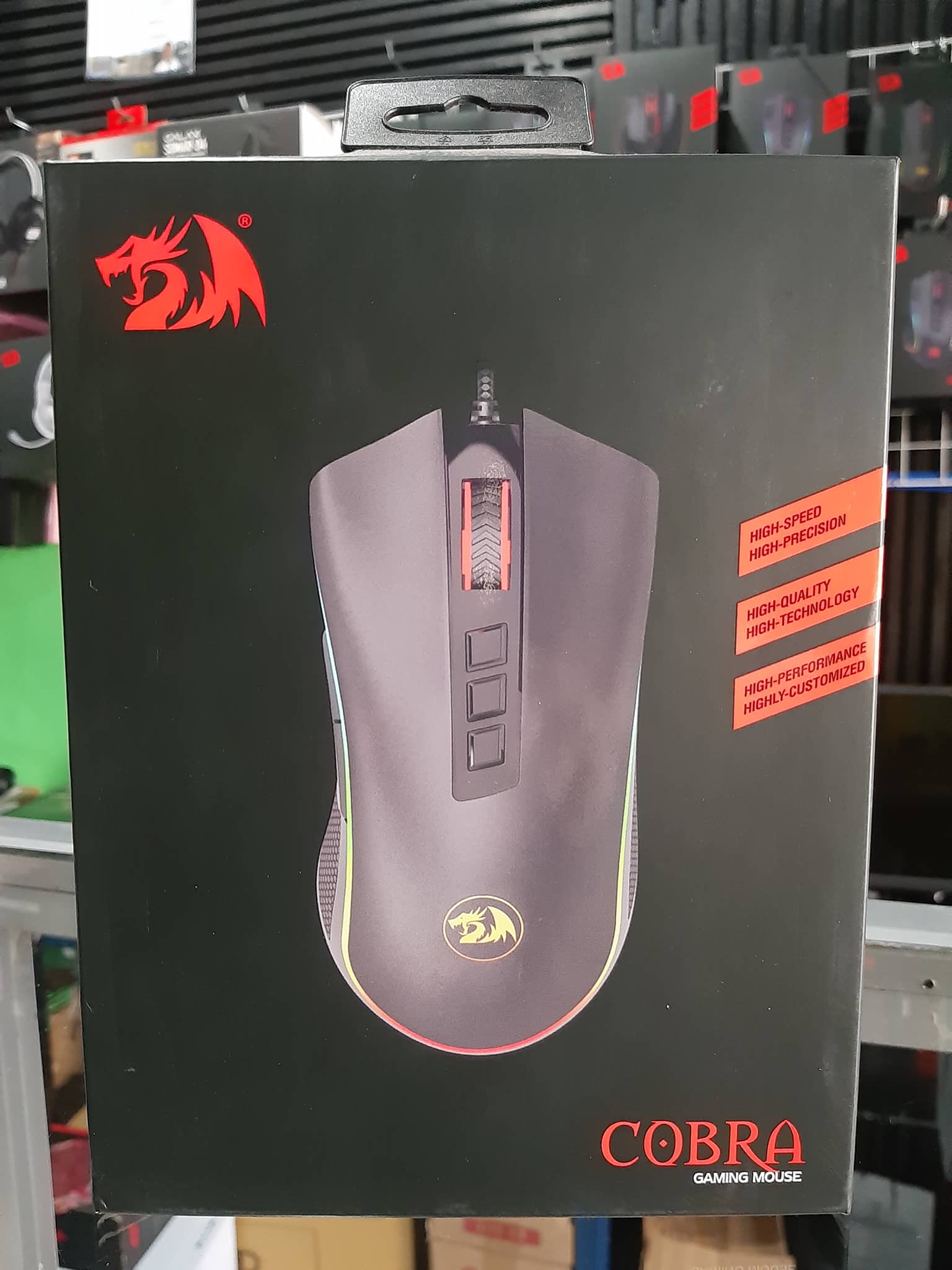 REDRAGON M711 COBRA (Black) Gaming Mouse with 16.8 Million RGB Color Backlit,  10,000 DPI Adjustable, Comfortable Grip, Programmable Buttons PC Alley  Sales  Marketing Lazada PH