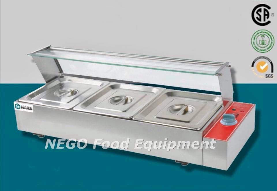 Electric Bain Marie With Glass 3 Basins Lazada PH