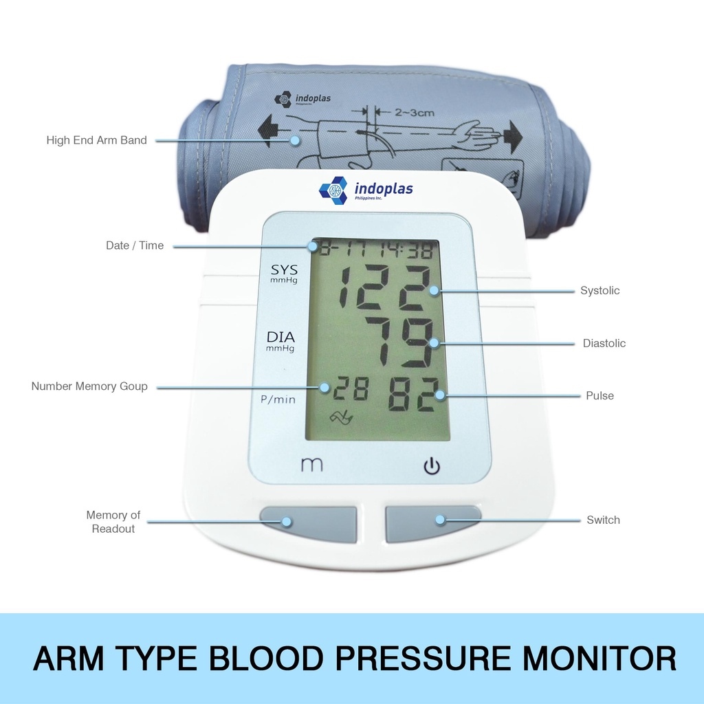 Indoplas USB Powered BP105 Automatic Blood Pressure Monitor Lazada PH