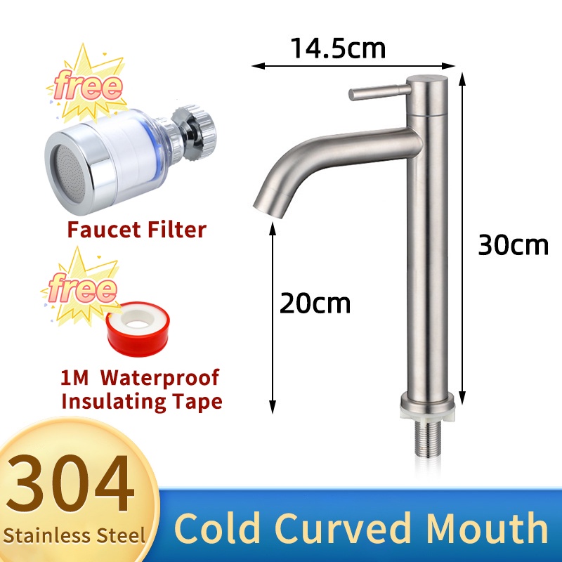 【Free Gift】ph FC Heavy Duty SUS304 Stainless Steel 18/30CM Lavatory