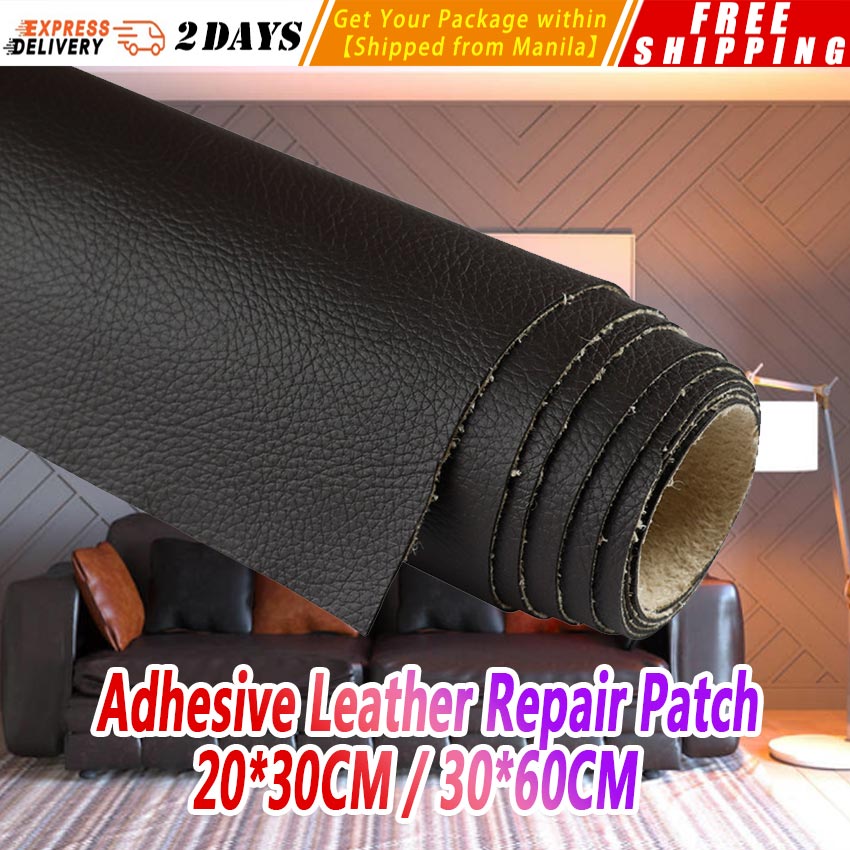 Large Self-Adhesive Leather 19.7x54 Inch Leather Patch Suitable for All Kinds of Leather Renovation Black 