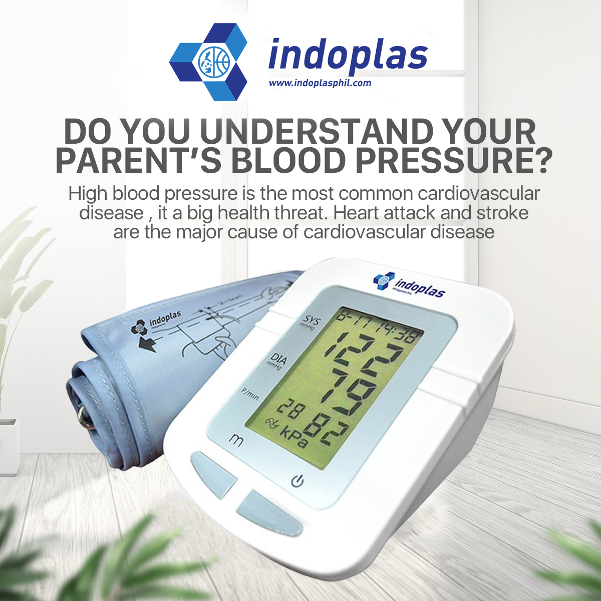 indoplas electronic blood pressure monitor 105