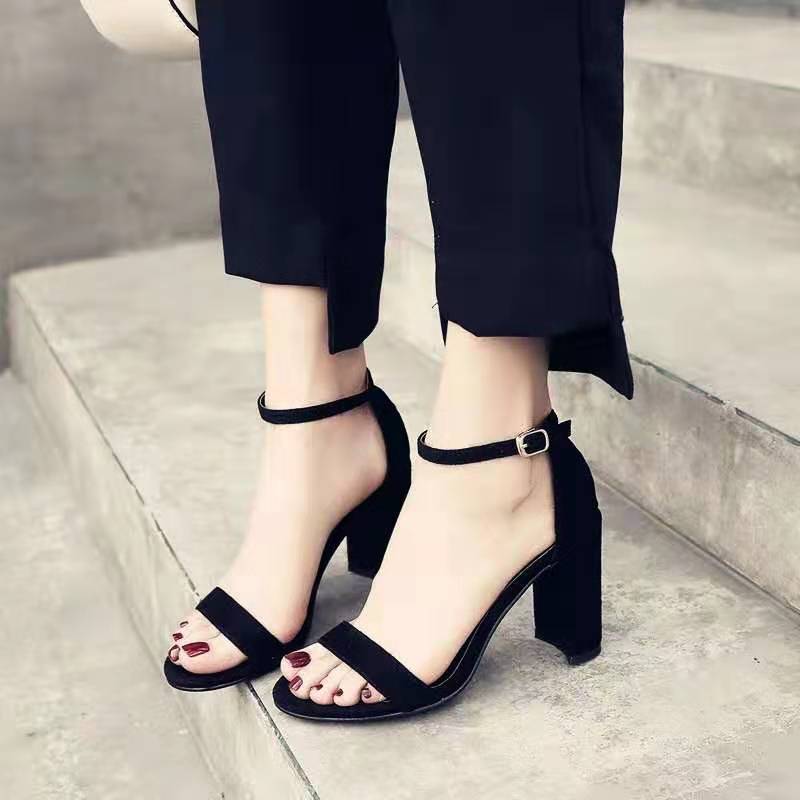 block heel sandals 3 inch