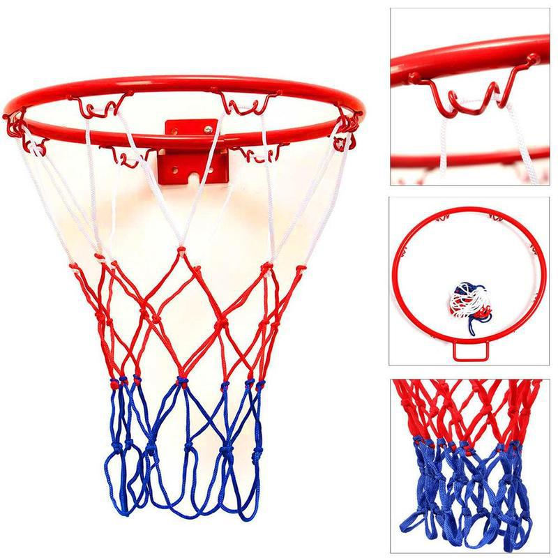 Professional Fits Standard Size Basketball Rims HOGAR AMO 2pcs 12 Loop Basketball Net Nylon Durable Sturdy Heavy-duty and All Weather-resistant 