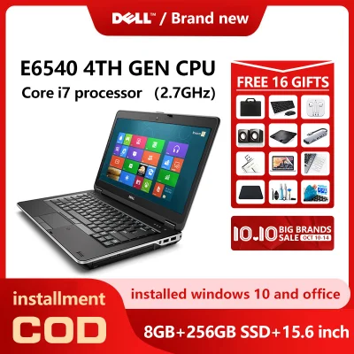 【COD】【16 free gifts】netbook laptop / E6540 / 4Th generation processor / 14in+15.6in / Core i3+i5+i7 / 4GB+8GB Memory / 256GB SSD / HD Camera + built-in digital small disk / Suitable for online education + work + Entertainment