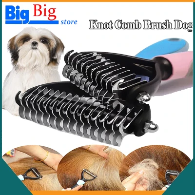Professional knot comb brush dog cleaning hair removal