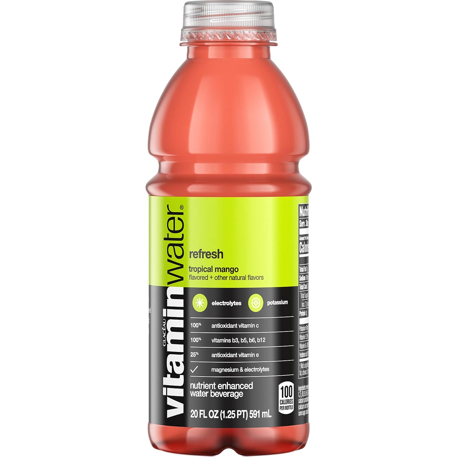 Vitaminwater refresh tropical mango drink, 20 Fl Oz Bottle Lazada PH