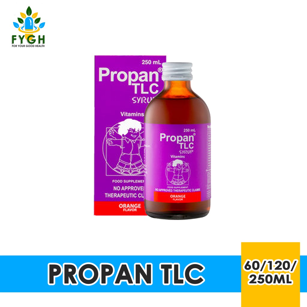 Propan TLC Syrup Multivitamins for Kids 60/120/250mL Lazada PH