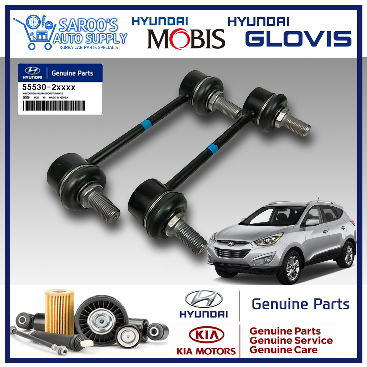 [Genuine] Rear Stabilizer Link Set For Hyundai Tucson , 4X4 , 20102014