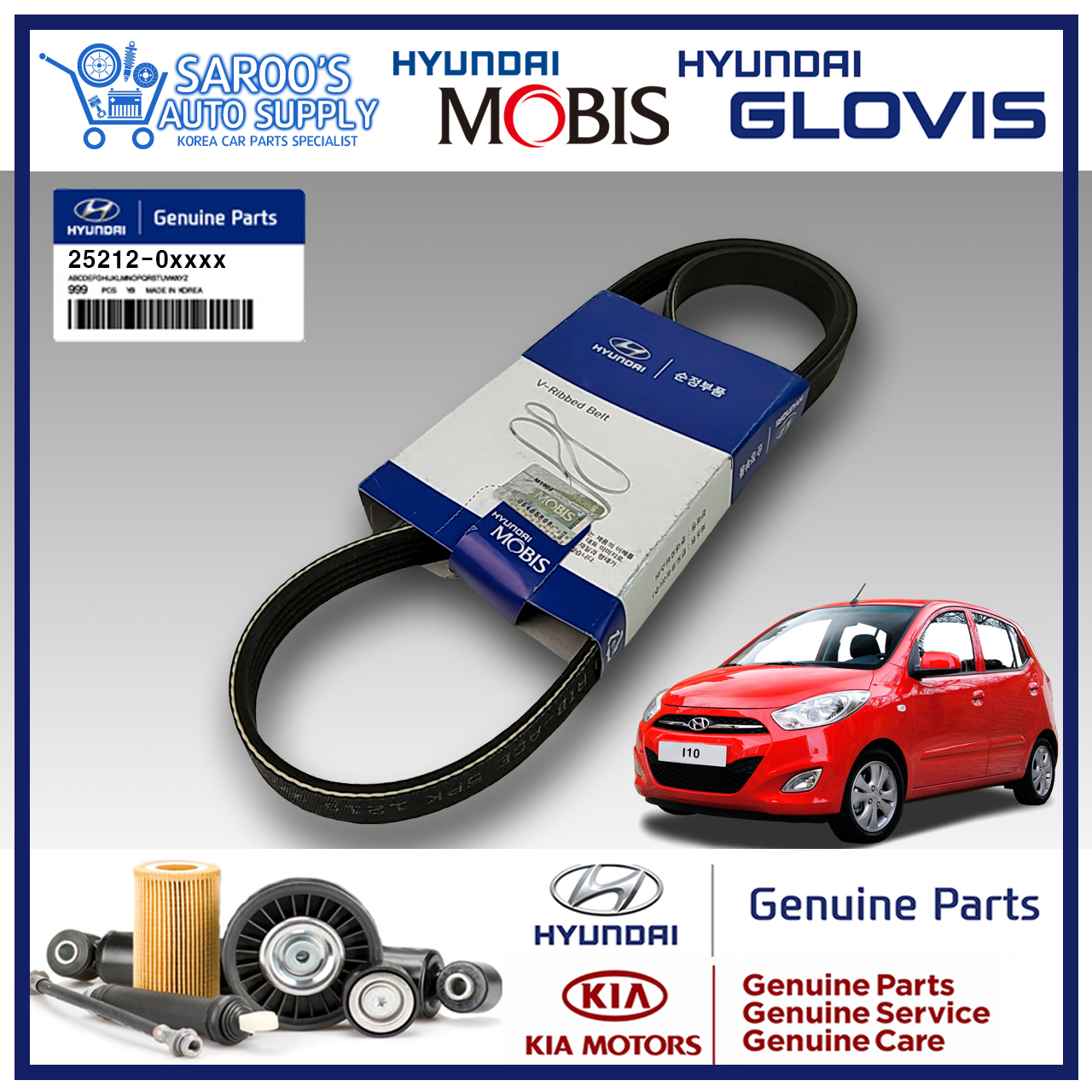 hyundai i10 alternator belt price