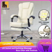 LandMall Ergo Office Chair with Massage and Footrest