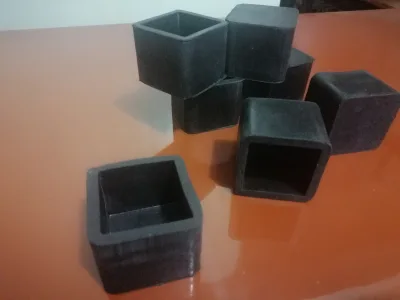 SQUARE OUTER 1 1/2 x 1 1/2 inches RUBBER Footings Solid Protection at Low Cost P20 each Min 4pcs buy more for discounts
