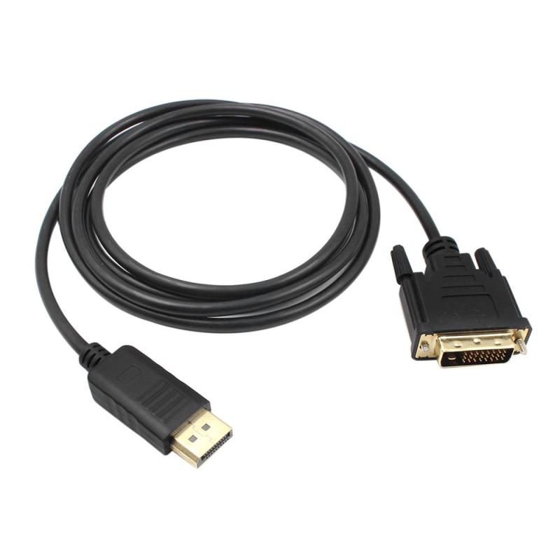 Bảng giá 1.8M DP To DVI Adapter Displayport Cổng Hiển Thị To DVI Adapter Chuyển Đổi Đầu Đực Cáp Video 1080P Cho Màn Hình Máy Chiếu Màn Hình Đen Phong Vũ