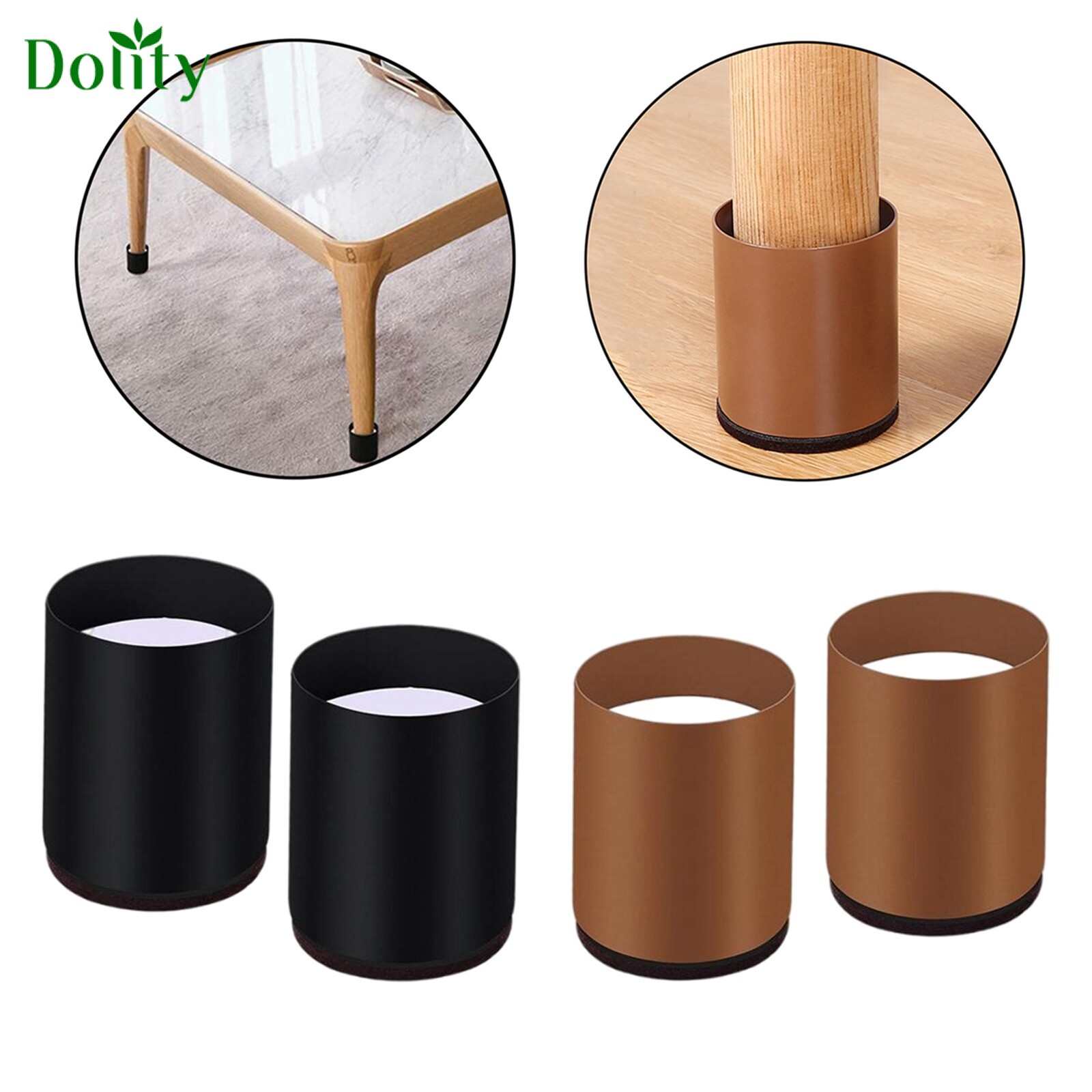 Dolity 4x Furniture Risers Bed Riser Chair Table Leg Lifts Couch Lifter