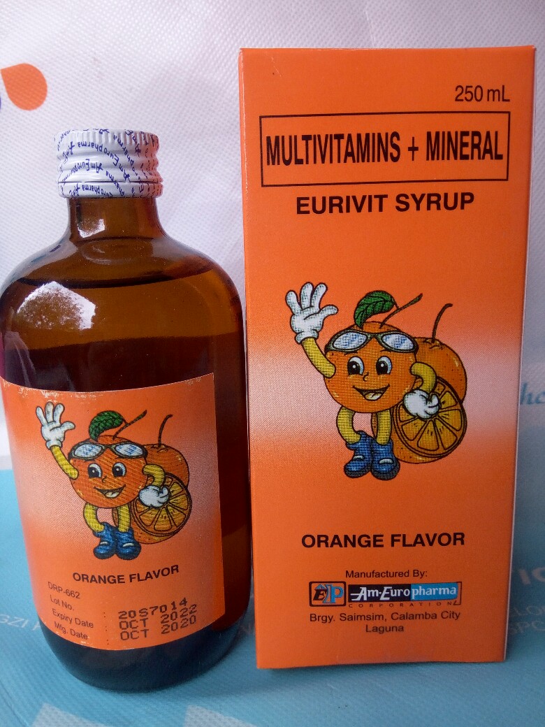 Eurivit Syrup Multivitamins Minerals 250 Ml Lazada Ph