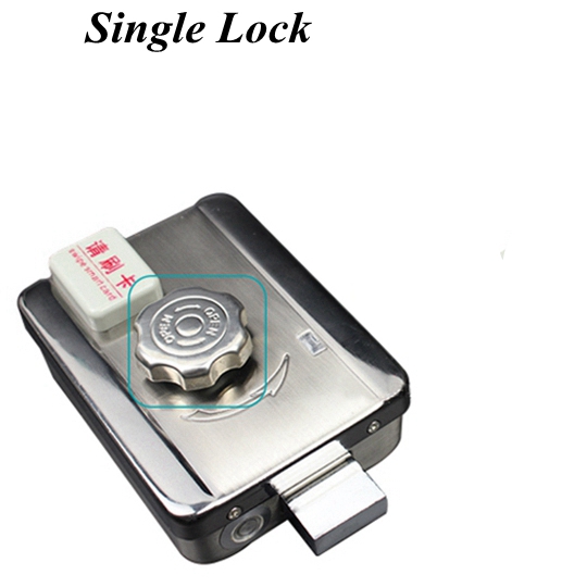 12V Remote Control Smart Lock Electric Home Security Mute Door Lock Anti-Thief 