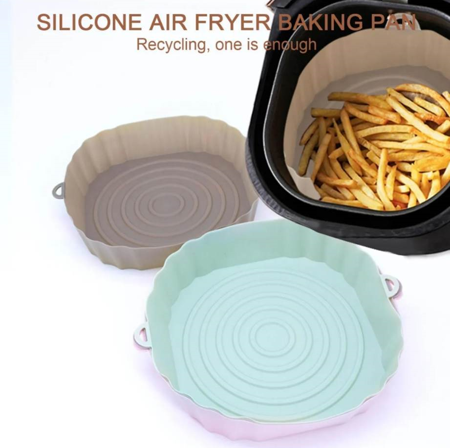 1pc Random Color Silicone Air Fryer Liner,Silicone Air Fryer Tray