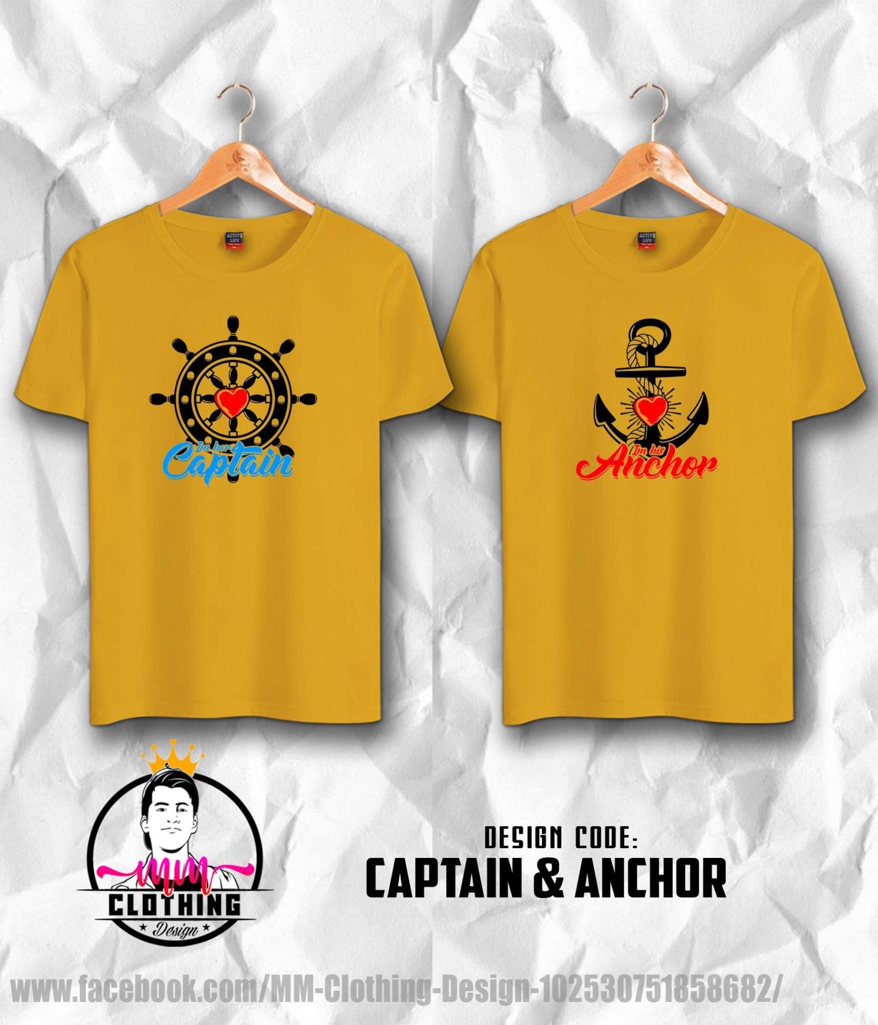 couple shirts captain \u0026 anchor tshirt 
