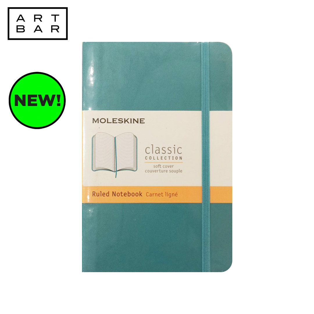 Moleskine Journal Notebook QP611B35 A6 Pocket Ruled Soft Art Bar